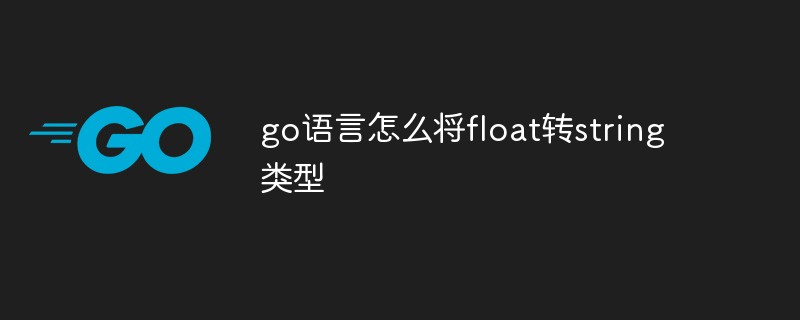 go语言怎么将float转string类型