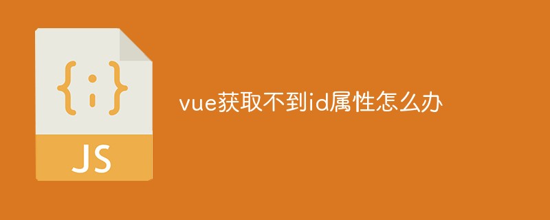 vue获取不到id属性怎么办