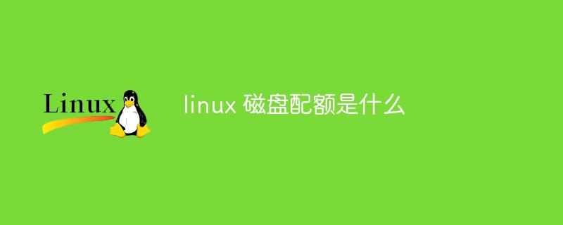 linux 磁盘配额是什么