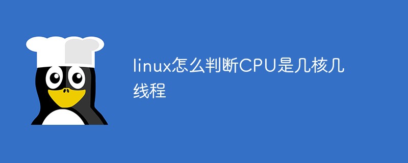 linux怎么判断CPU是几核几线程