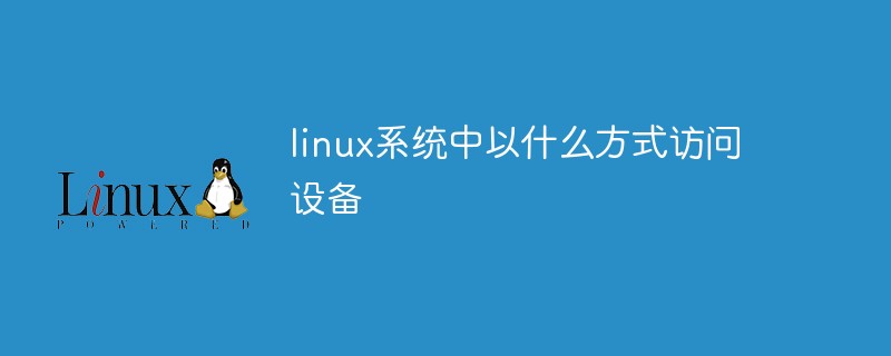 linux系统中以什么方式访问设备