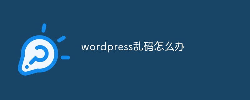 wordpress乱码怎么办