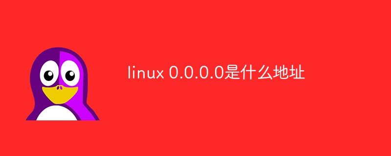 linux 0.0.0.0是什么地址