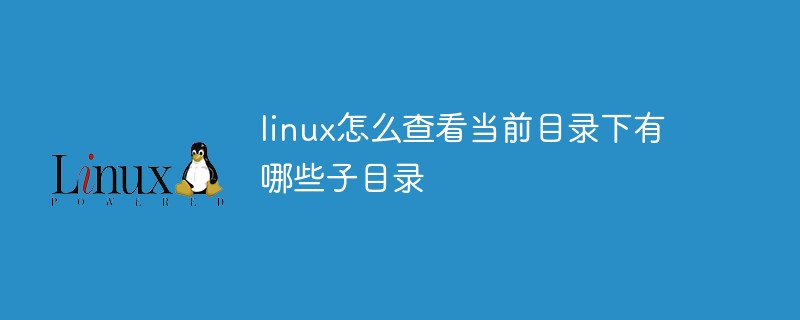 linux怎么查看当前目录下有哪些子目录